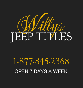 Military Vehicle Titles